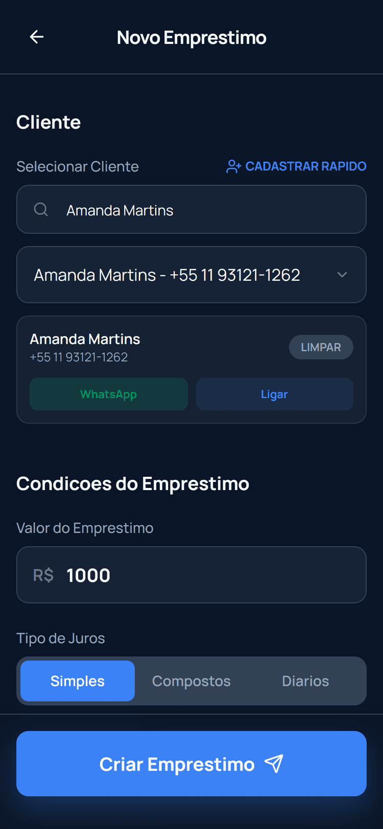Novo Emprestimo - 2